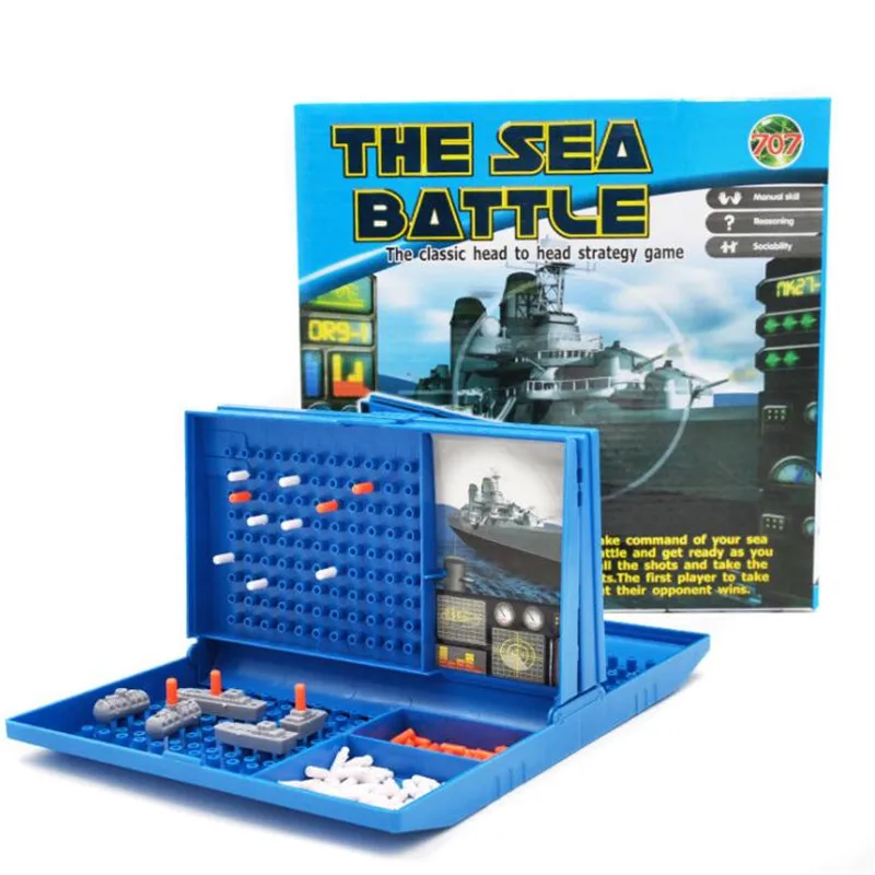 Battleships Sea Battle традиционная семейная забавная настольная игра вечерние Семейные