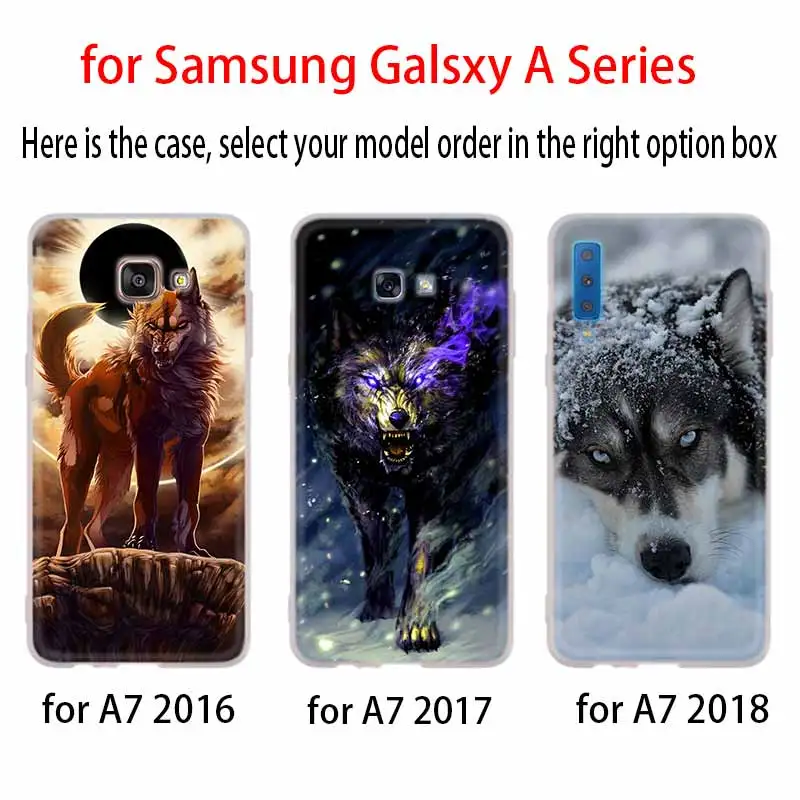 Fierce Snow волк чехол для Samsung Галактики A12/A20/A51/A70/A20s/A21s/A32/A50/A50s/A42/A52/A72 5G A8 A7 A6 2018
