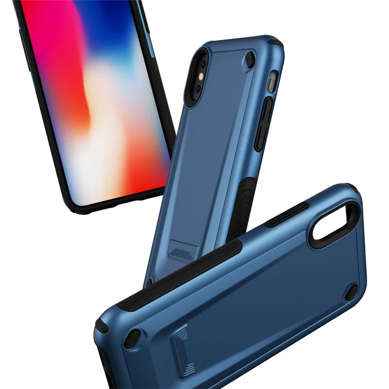 Два в одном PC + TPU чехол для Iphone7 7P 8 8P тонкий гладкий жесткий iPhone XS XR XMAX Чехол