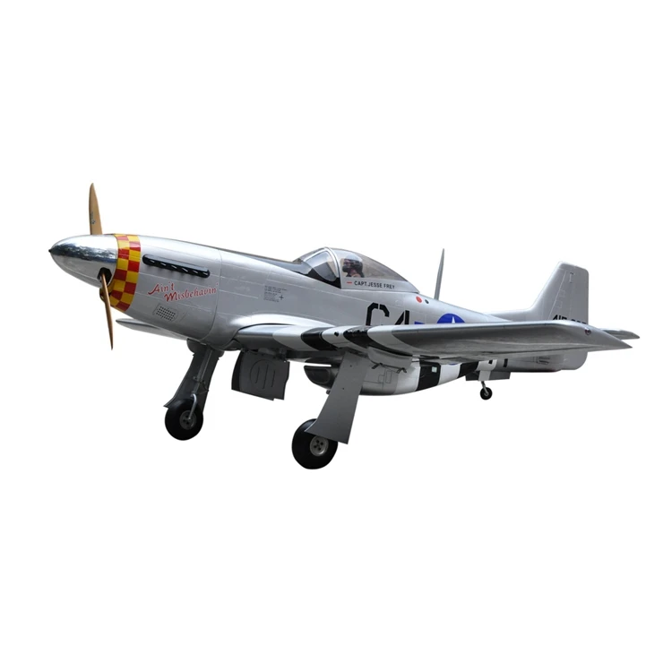 96 &quotMustang 100cc Масштаб RC самолет бензин АРФ модель самолета дерево Fix крыло США