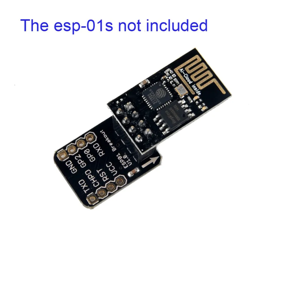 RCmall ESP-01 Breakout плата макетная плата адаптер PCB для ESP8266 ESP-01S серийный wifi беспроводной модуль приемопередатчика FZ2178