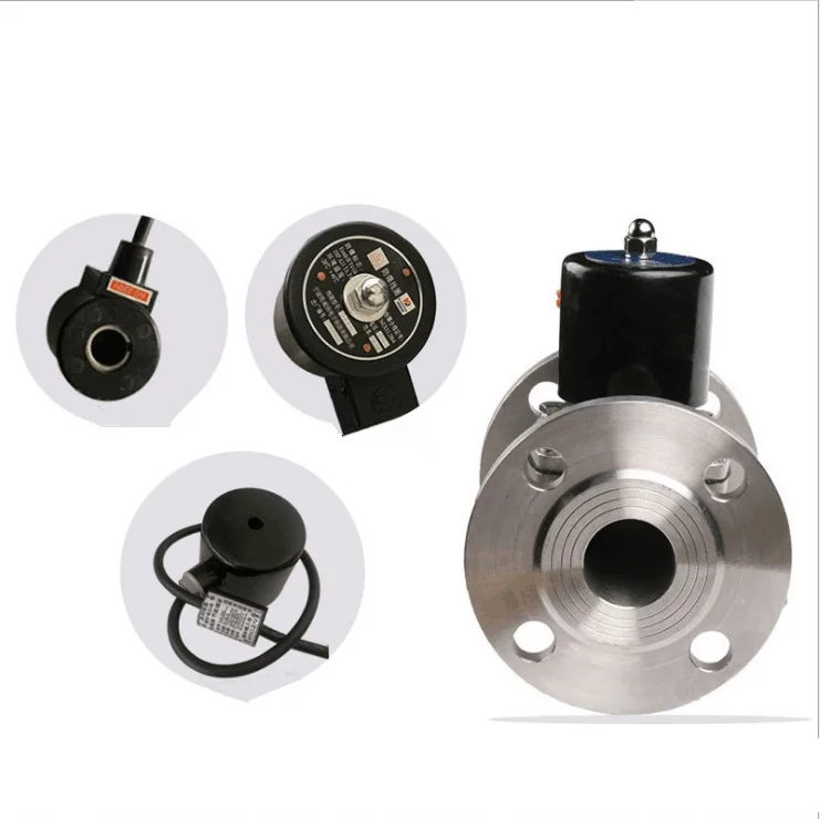 Бесплатная доставка D15 1/2 ''D20 3/4'' фланцевый 304 Соленоидный клапан из