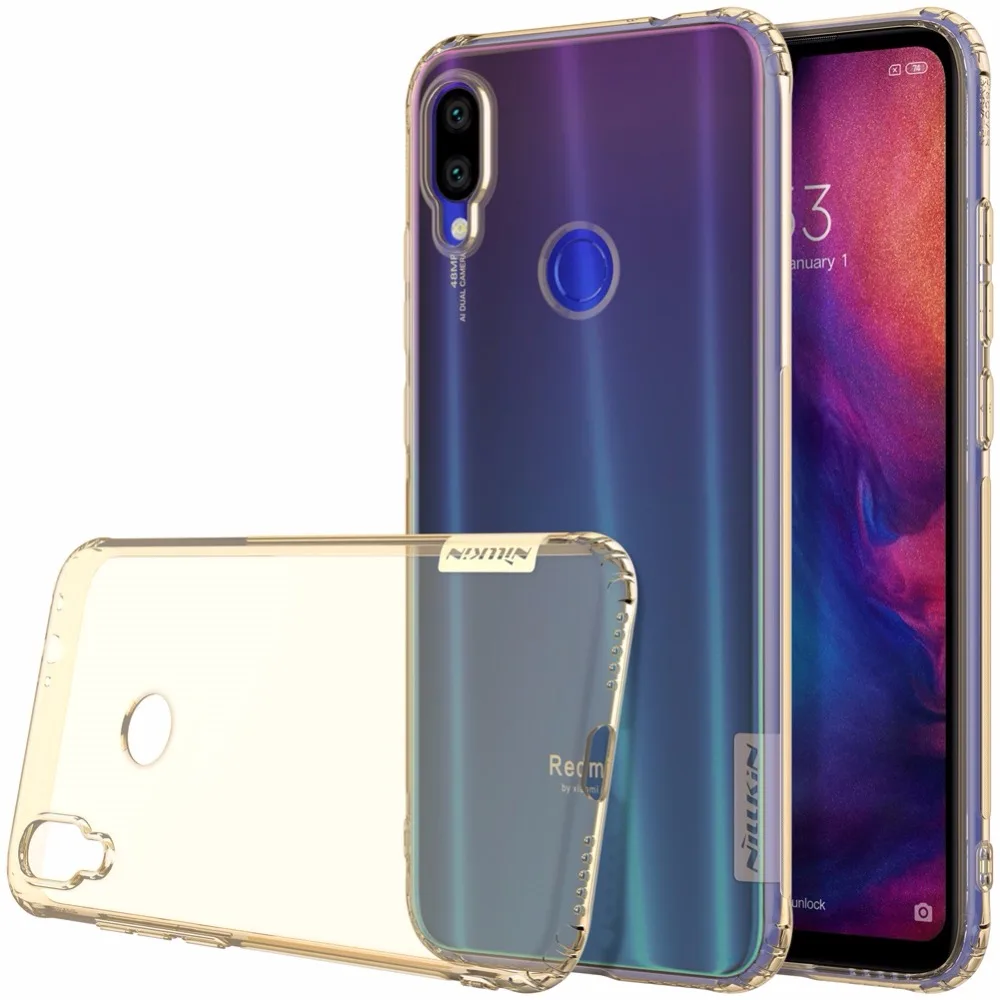 Чехол для Xiaomi redmi note 7 Оригинальный чехол NILLKIN Nature прозрачный ТПУ мягкий из |