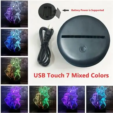 Only Touch 7 Color Мстители Marvel, Супергерой, паук, Капитан Америка, Железный человек, светодиодный, смешанный, 7 цветов, зарядка для сна, ночник для детей, вентиляторы, друзья, забавный подарок - Испускаемый цвет: Only Touch 7 Color