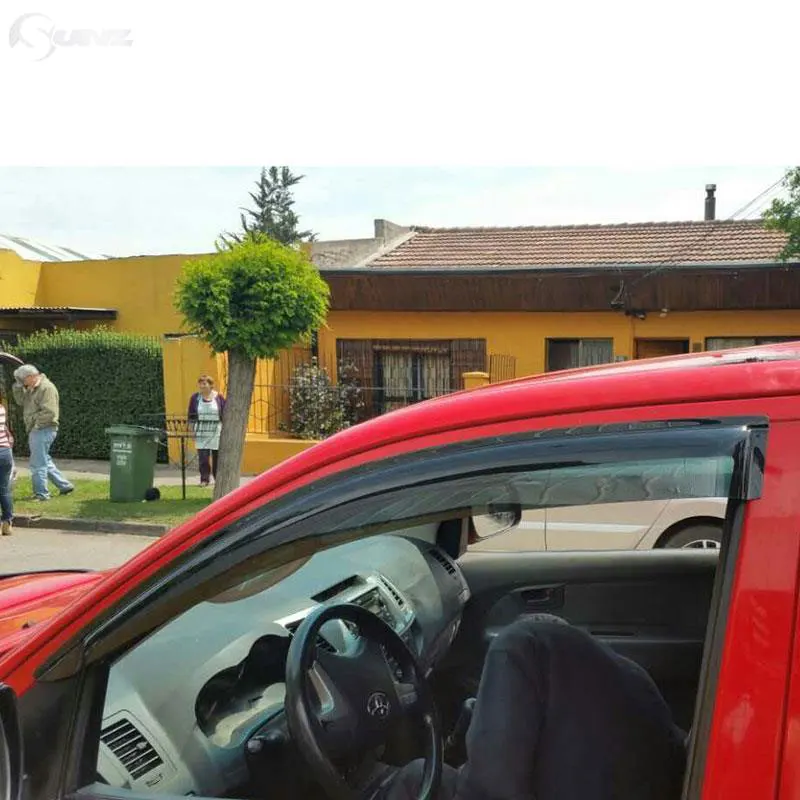 Автомобильный дефлектор для защиты от ветра, Черный Автомобильный дефлектор для окна, козырек, вентиляционная защита от дождя для Toyota Hilux Vigo 2005