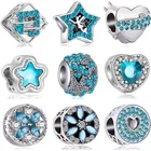 Женский браслет с пандой, крыльями, цветами, звездами, дельфином, сердцами