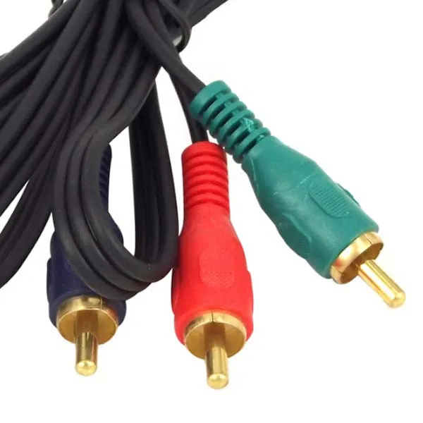 3ft 1m HDMI-compatible Male to 3 RCA Video Audio AV Adapter Cable 3RCA Stereo Converter for TV Set-Box DV DVD PC Laptop Desktop