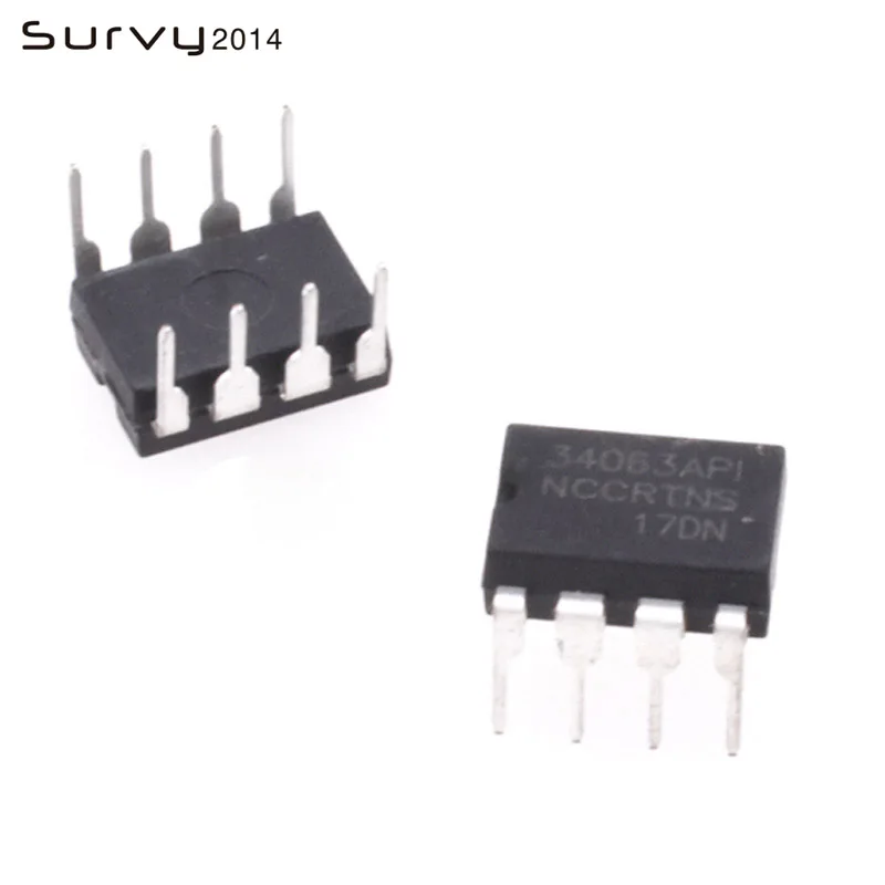 10 шт. MC34063API DIP8 MC34063AP1 DIP MC34063 34063API DIP-8 Новый IC | Электронные компоненты и