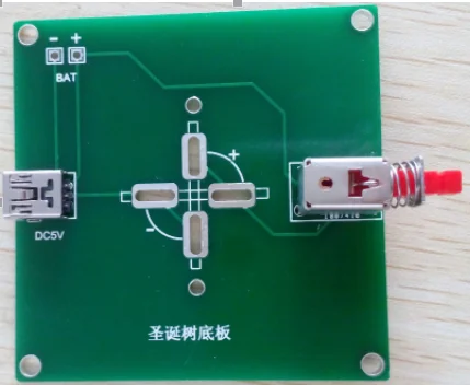 Красочные рождественские diy подарок дерево светодиодные фонари флэш-дерево производство электронных DIY Электронный Обучающий набор деталей Включает чехол