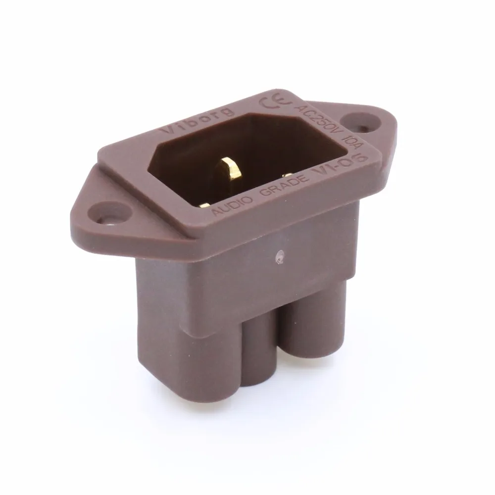 Входная розетка МЭК viборг VI06CG из чистой меди с позолоченным покрытием|inlet socket|audio