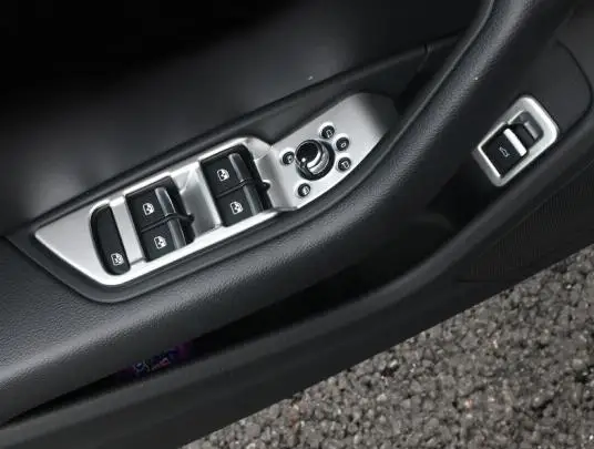ABS хром для Audi A4 b9 2016 2017 аксессуары LHD автомобильная дверь окно стекло панель