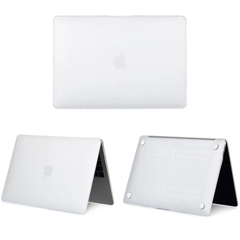 Matte Transparent Чехол для ноутбука Sanmubaba для Macbook Air Pro retina 11 12 13 15 дюймов с сенсорной панелью для mac book 13,3 15,4 Кристальный/матовый жесткий чехол - Цвет: Matte Transparent