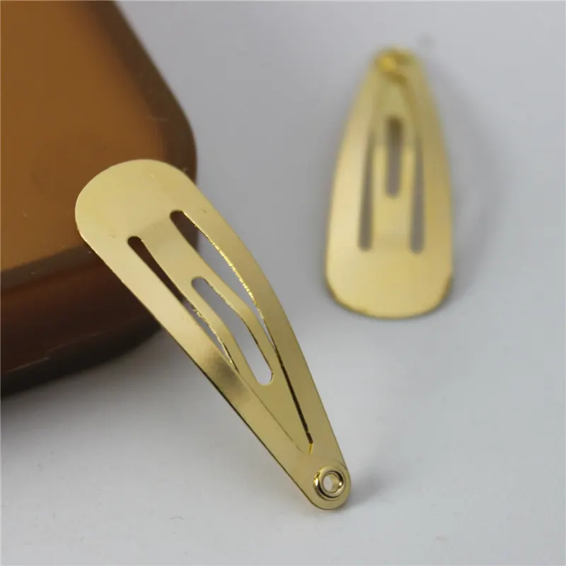 100 шт. 5 см высококачественные золотистые или зажимы для волос|kc gold|gold snap clipsslide clips |