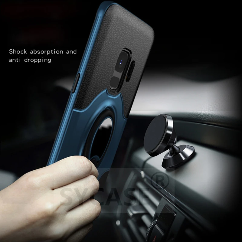 SYCASE для iPhone X 6 S Plus чехол противоударное кольцо кронштейн держатель