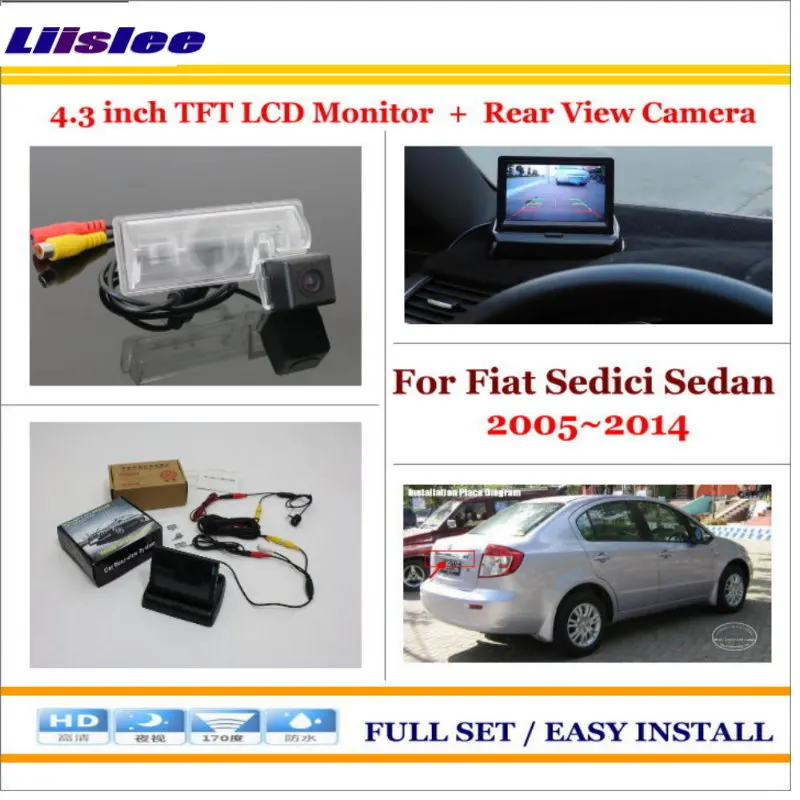 

Auto Camera For Fiat Sedici Sedan 2005-2014 Car 4.3" LCD Monitor Parking Assistance System