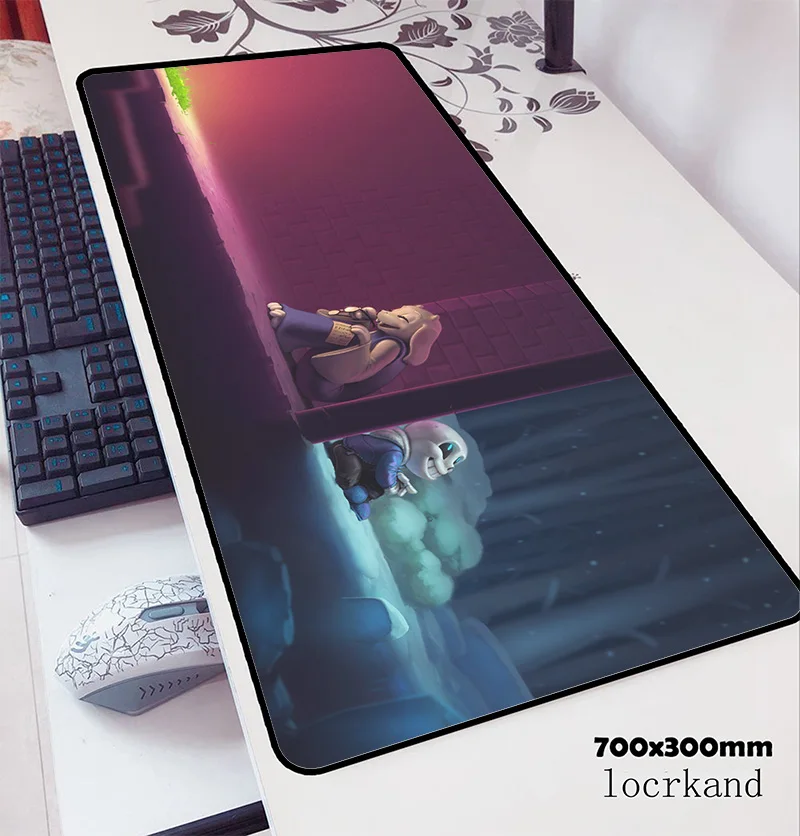 Коврик для мыши undertale 70x30 см игровой коврик Аниме 3d офисный notbook Настольный xl padmouse