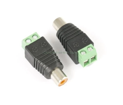 UTP Coax Cat5/cat6 кабель для Av Balun Phono RCA гнездо винтовой терминал аудио видео адаптер