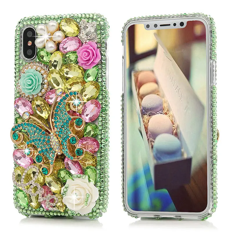 YOKIRIN Стразы чехол для iPhone X ручной работы роскошный 3D Русалка Блеск Кристалл Алмаз