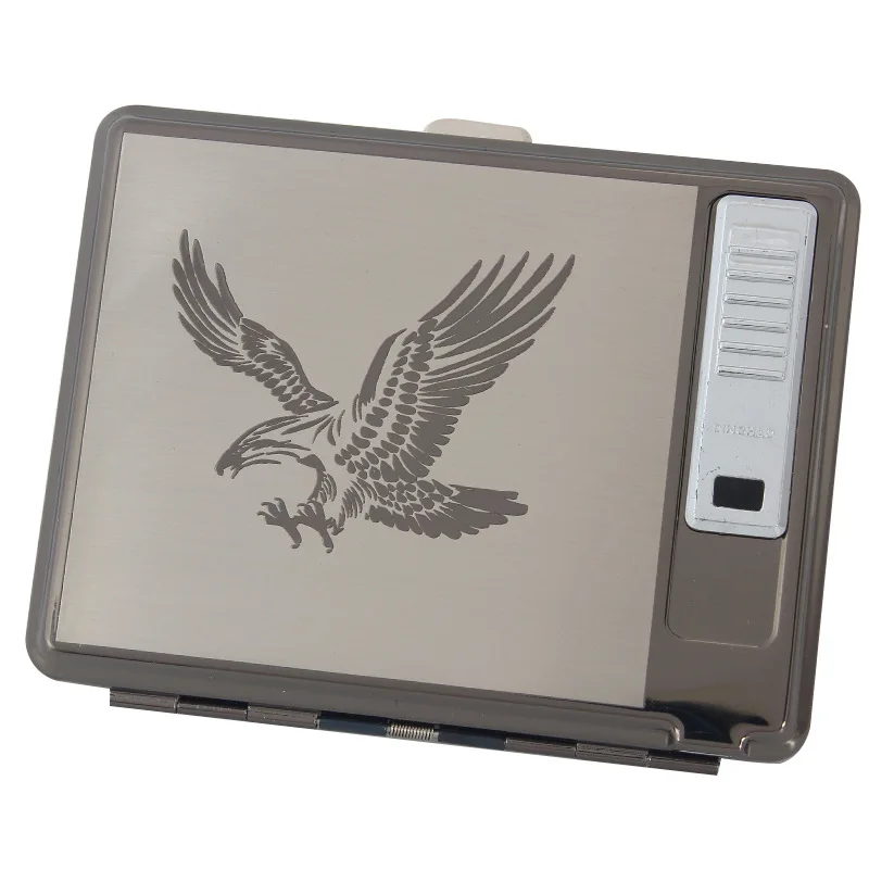 Cigarette Box with Removable USB Electronic Lighter Flameless Windproof Tobacco Case Hold 20 Pcs Cigarettes | Дом и сад