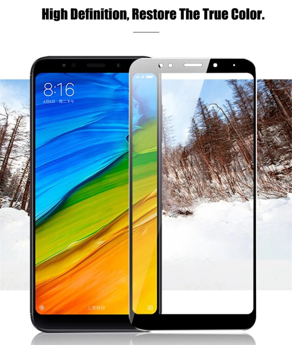 Защита экрана для xiaomi redmi Note 5 Note5 Pro закаленное стекло на xiomi redmi 5 5 plus Полный Чехол redmi 5 защитная пленка