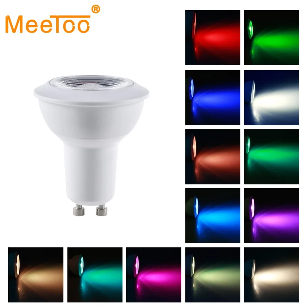 Светодиодная лампа RGB меняющая цвет GU10 E27 110 В 220 RGBW RGBWW GU5.3 B22 декоративный