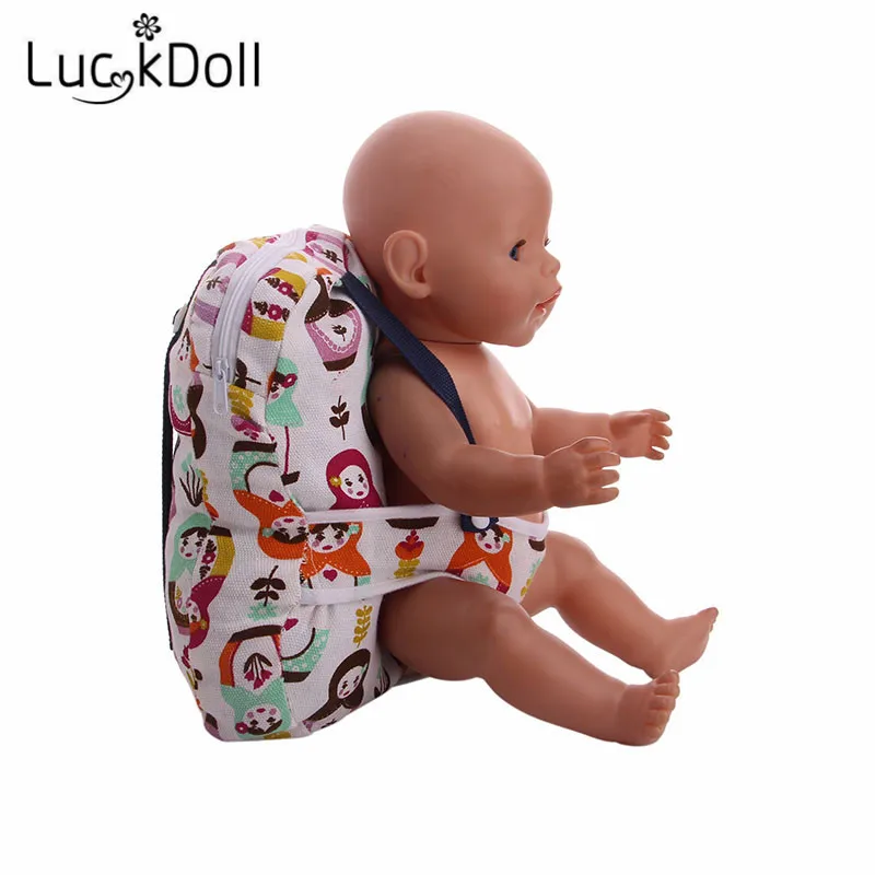 Модный рюкзак LUCKDOLL 18 дюймов американская кукла 43 см аксессуары для одежды