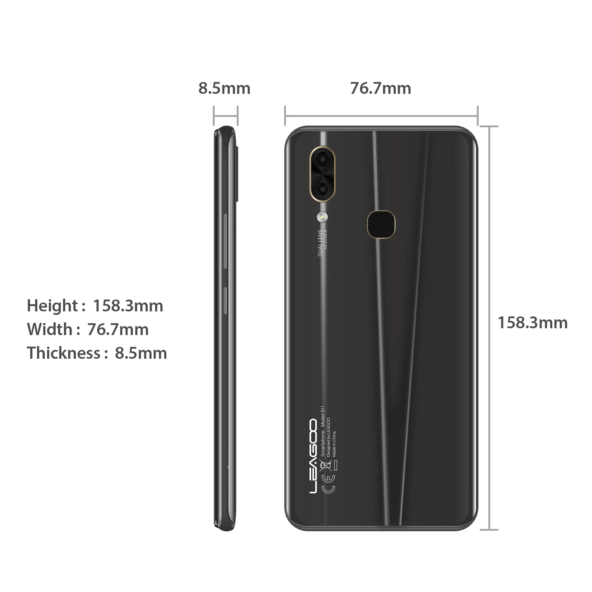 Мобильный телефон LEAGOO S11 Android 9.0 6 3 дюймовый полноэкранный дисплей Waterdrop 8 Мп+13 Мп 4