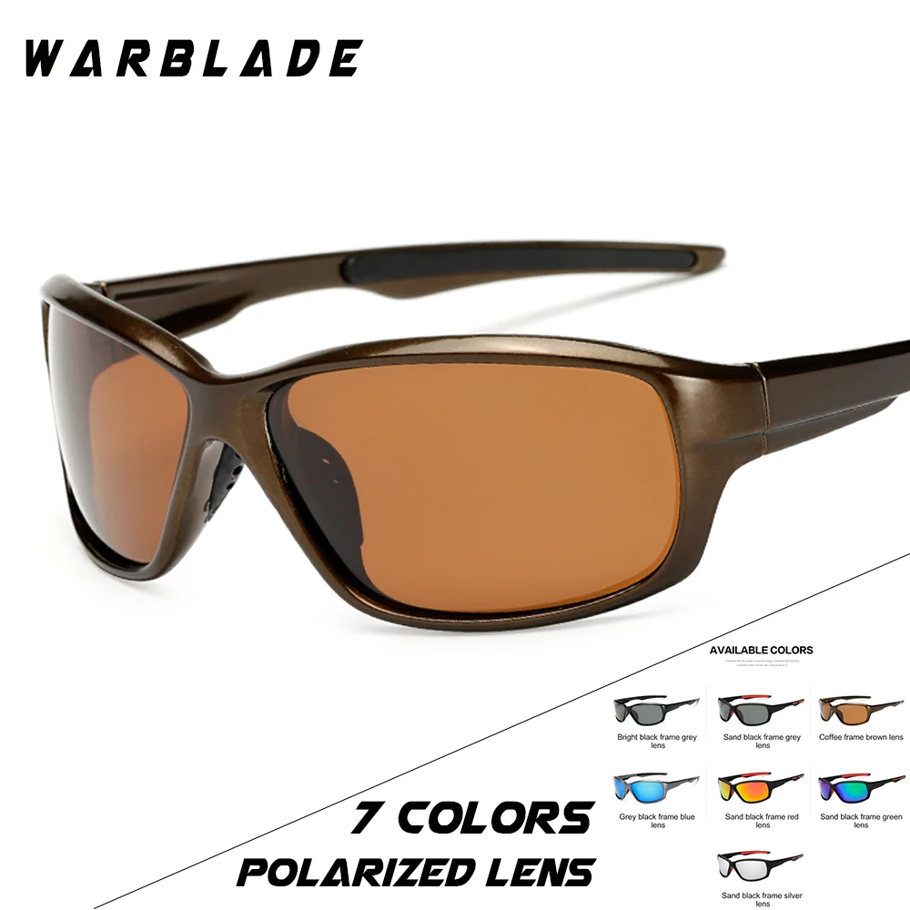 Солнцезащитные очки WARBLADE с градиентной оправой поляризационные для мужчин и