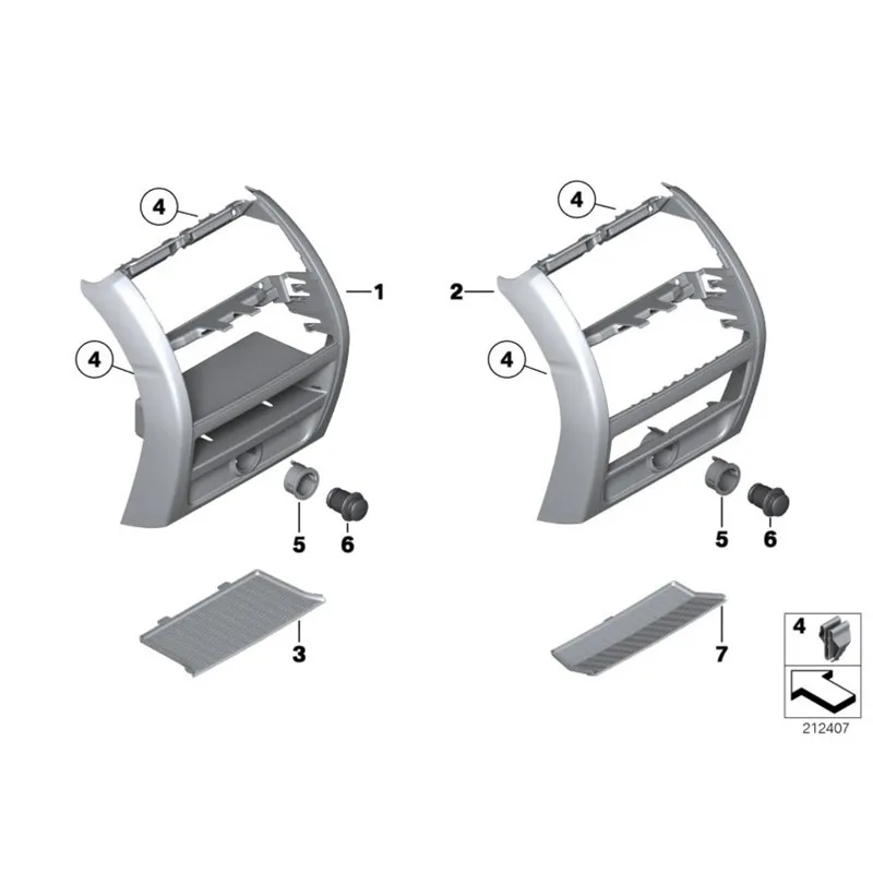 Фиксированный кронштейн для зажигалки заднего сиденья отделка 5 серии F10 F18 520 523b
