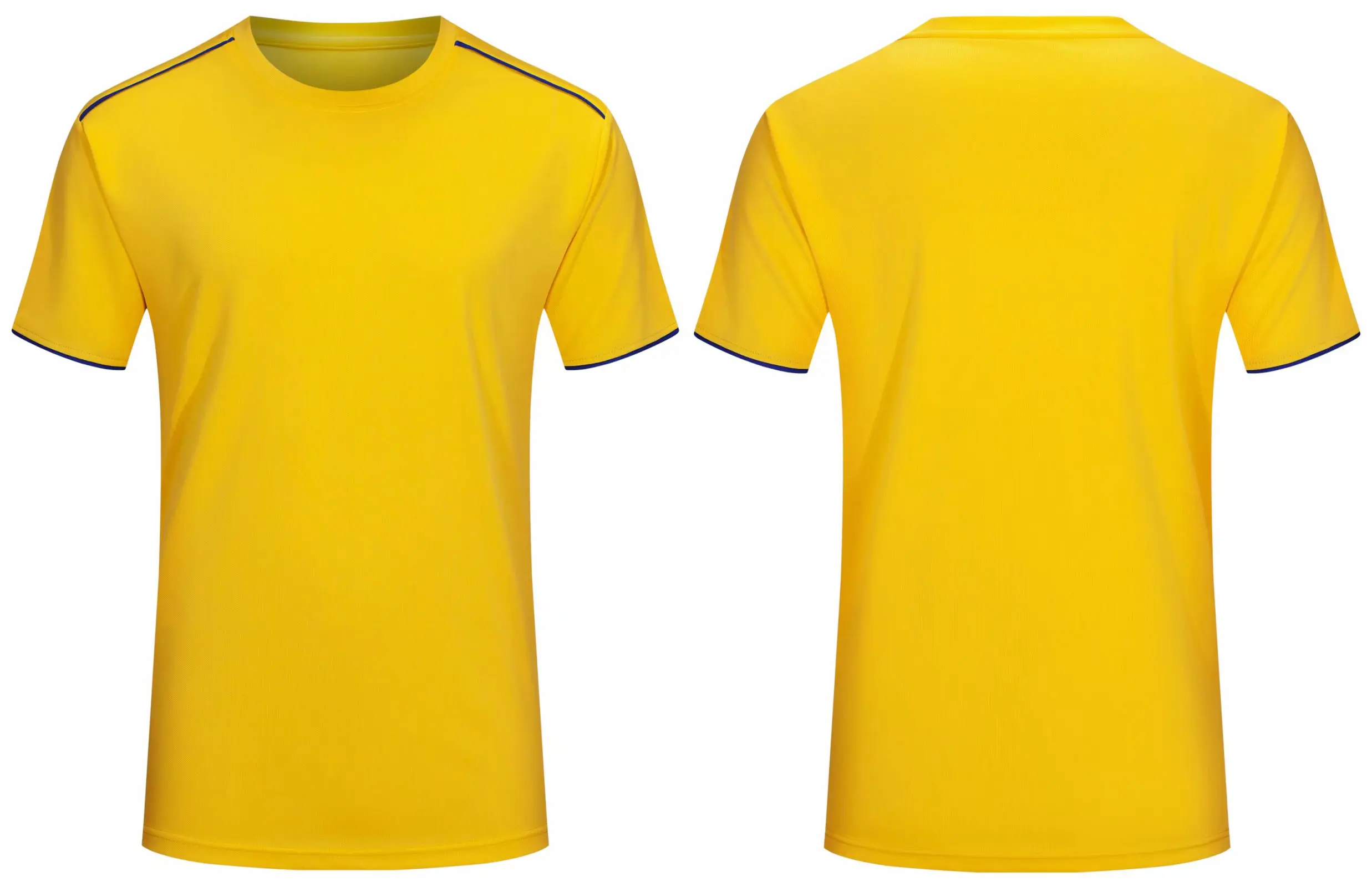 8055 yellow Мужская и женская футболка для футбола, Спортивная футболка, футболки для фитнеса, бега, быстросохнущая футболка, уличная спортивная одежда для тренировок, бега - Цвет: 8055 yellow
