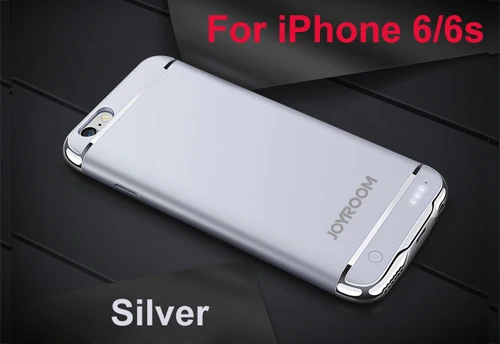 for i6 Silver Перезаряжаемый чехол для внешнего резервного аккумулятора для iPhone 6, 6s, 7 Plus, внешний аккумулятор для iPhone 6, 6s, 7, чехол для зарядного устройства телефона - Цвет: for i6 Silver