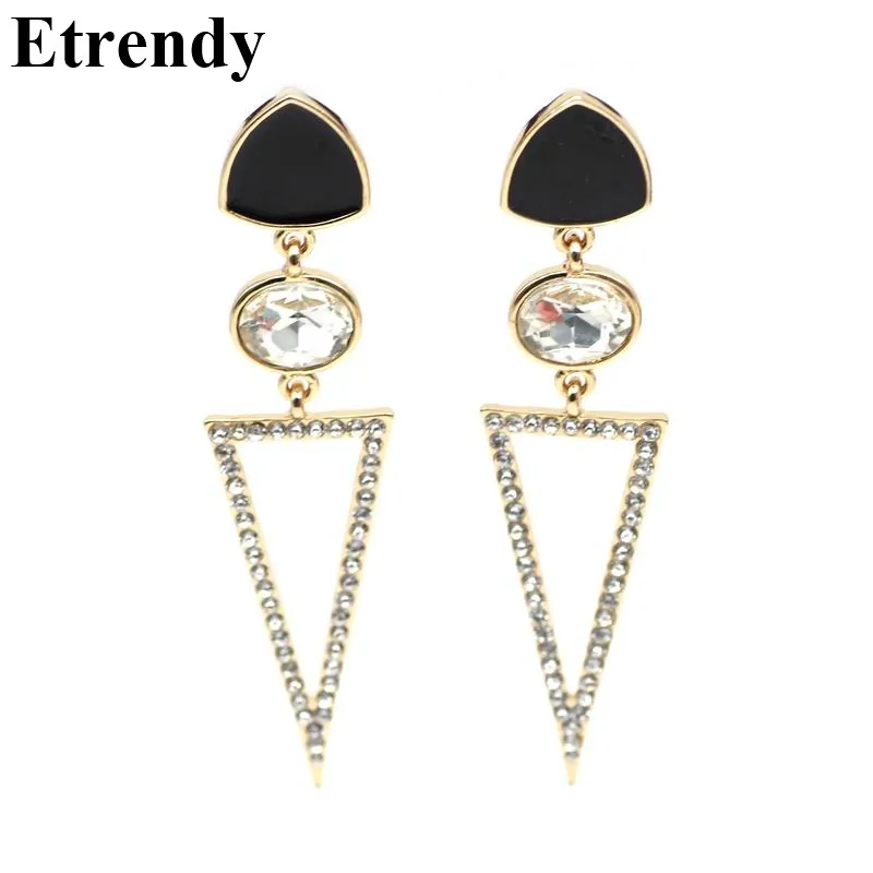 Женские длинные серьги с треугольниками геометрические ювелирные украшения |