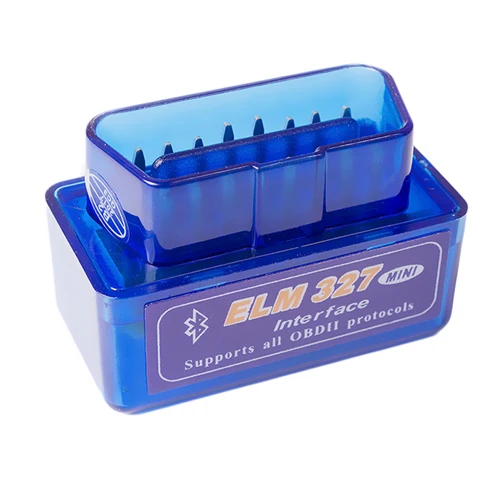 Blue Hipppcron V2.1 Супер Мини ELM327 Bluetooth OBD2 OBDII ELM 327 для Android Крутящий момент Автомобильный сканер кода - Цвет: Blue