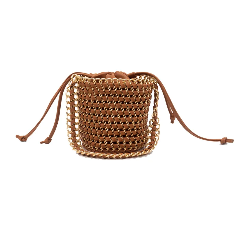 Женская летняя Соломенная Сумка-ведро пляжная сумка-мессенджер через плечо 2019 |