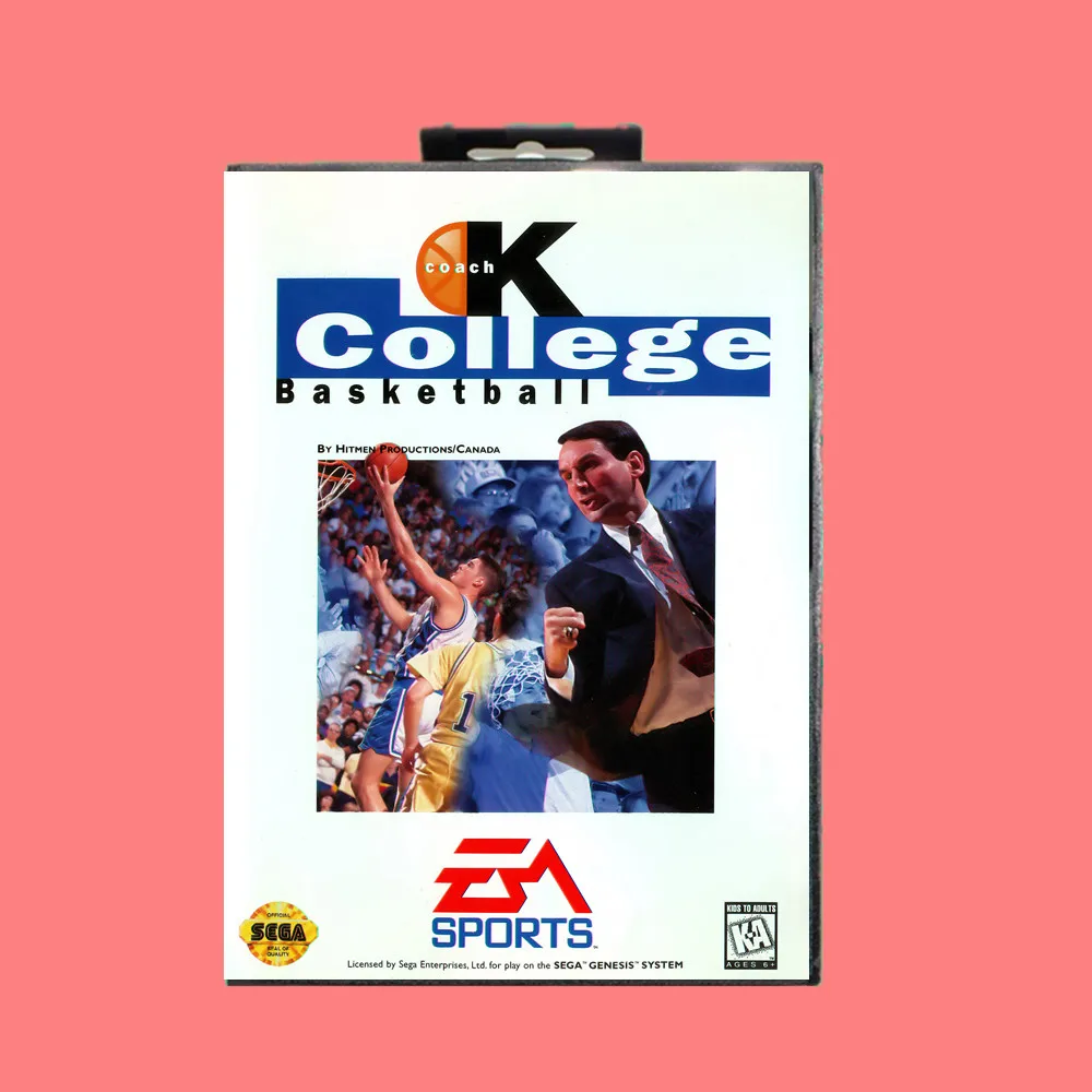 Карточка игровая Coachk для баскетбола колледжа 16 бит MD в комплекте Розничная