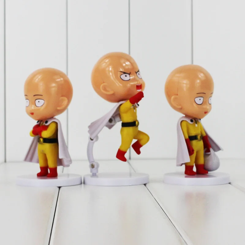 3 шт./лот Аниме One Punch Man САЙТАМА сенсей ПВХ экшн фигурка модель коллекционные