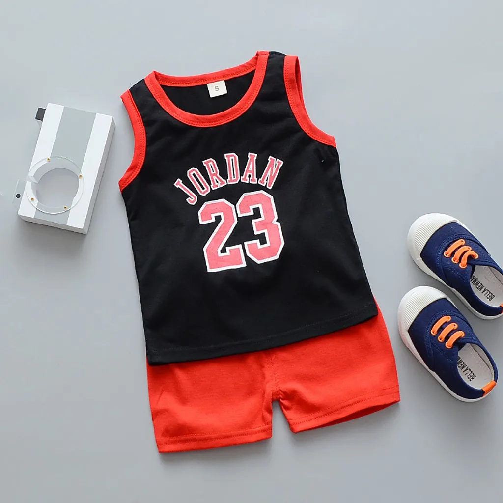 2pcs Toddler boy summer Sport Clothes Child's Basketball Uniform Baby Kids boys girls clothes set outfit roupa infantil HOOLER | Детская