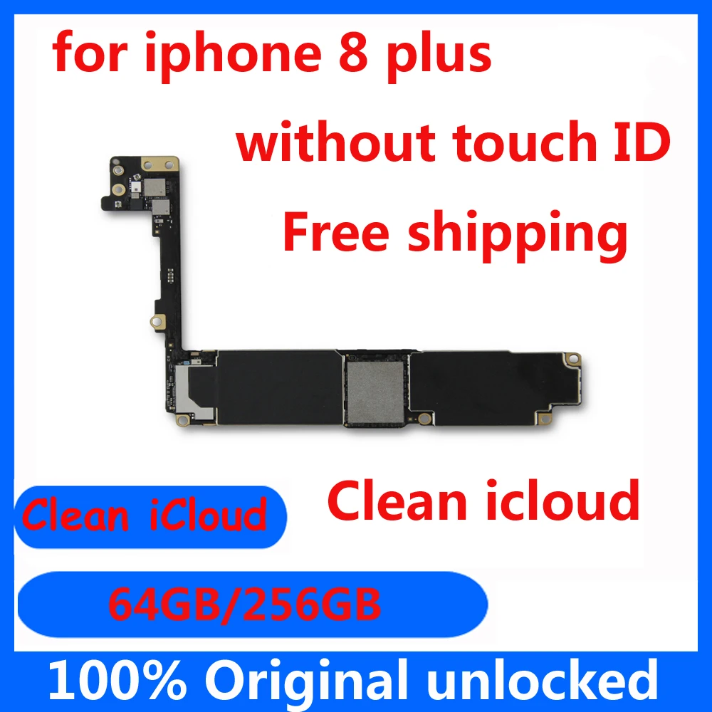 Материнская плата Clean iCloud IOS system без touch ID для iphone 8 Plus 64 Гб 256 ГБ оригинальная