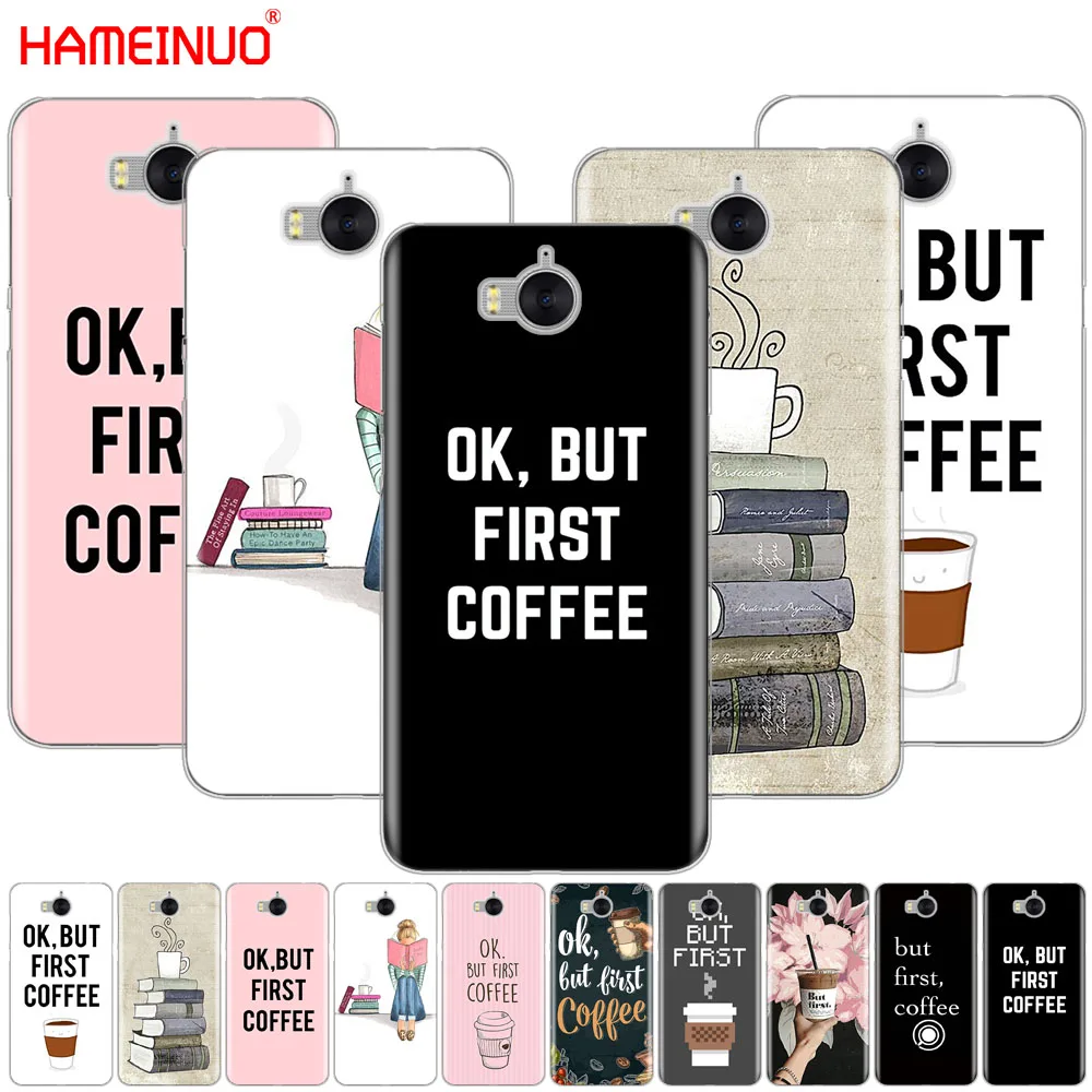 Чехол для мобильного телефона HAMEINUO Ok But First Coffee Book чехол huawei honor 3C 4X 4C 5C 5X 6 7 Y3 Y6 Y5 2 II