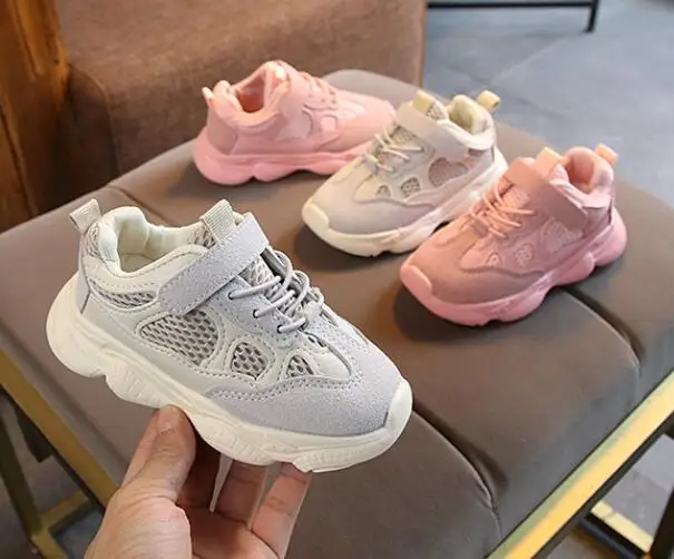 Кроссовки детские для мальчиков и девочек дышащие Нескользящие спортивная обувь