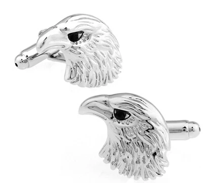silver eagle Запонки лошадь дизайн животных серия медведь слон Пингвин кенгуру Орел мужские запонки оптом и в розницу - Окраска металла: silver eagle