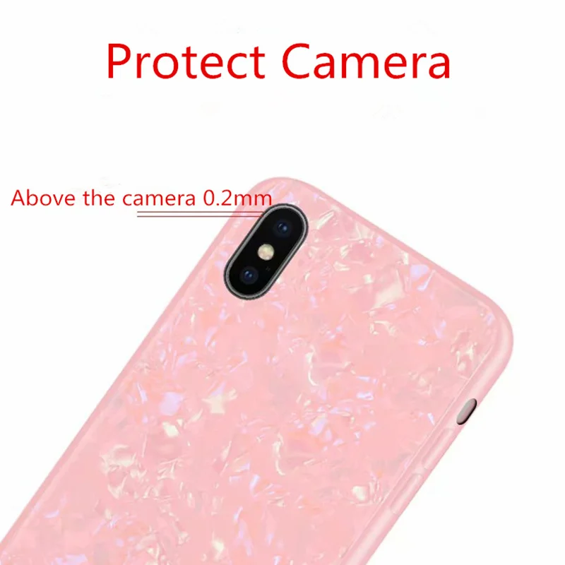 for iphone XS Max X Glass Case XR 5.8 6.1 6.5 Tempered Back Apple 8 7 6 6s Plus Shell |