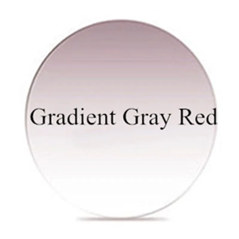 Gradient Gray Red Chashma бренд качество анти-отражение УФ 400 рецепт 1,67 индекс тонкий оттенок линзы фиолетовый розовый серый цветные линзы - Цвет линз: Gradient Gray Red