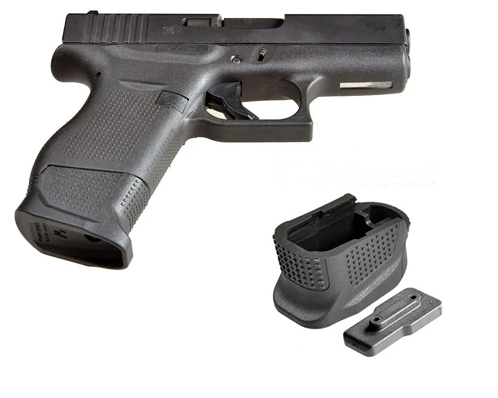 Glock 43 более Журнал Расширение базы накладка пластина для 9 мм 6rd пистолет плюс 2-круглый G43 Mag Сцепление Заглушка рамы