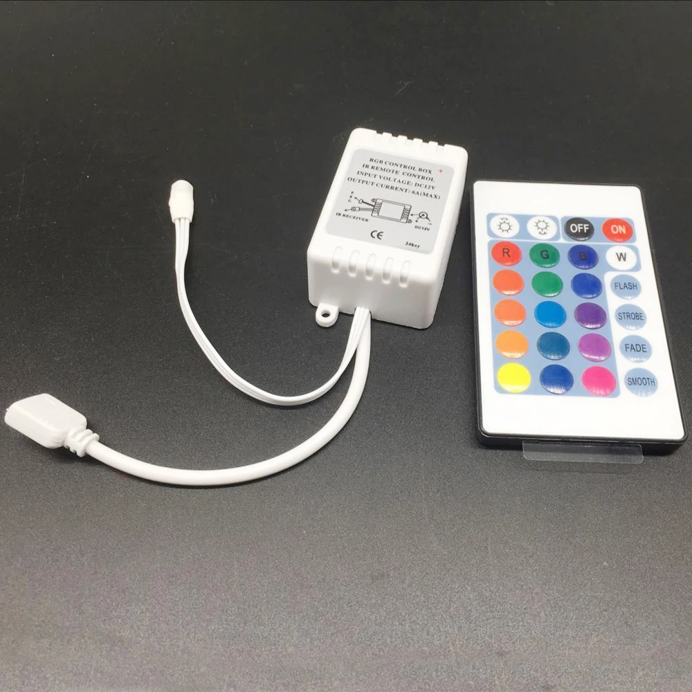 12 V 24Key светодиодный RGB IR RF инфракрасный беспроводной контроль для 3528/2835/5050 24