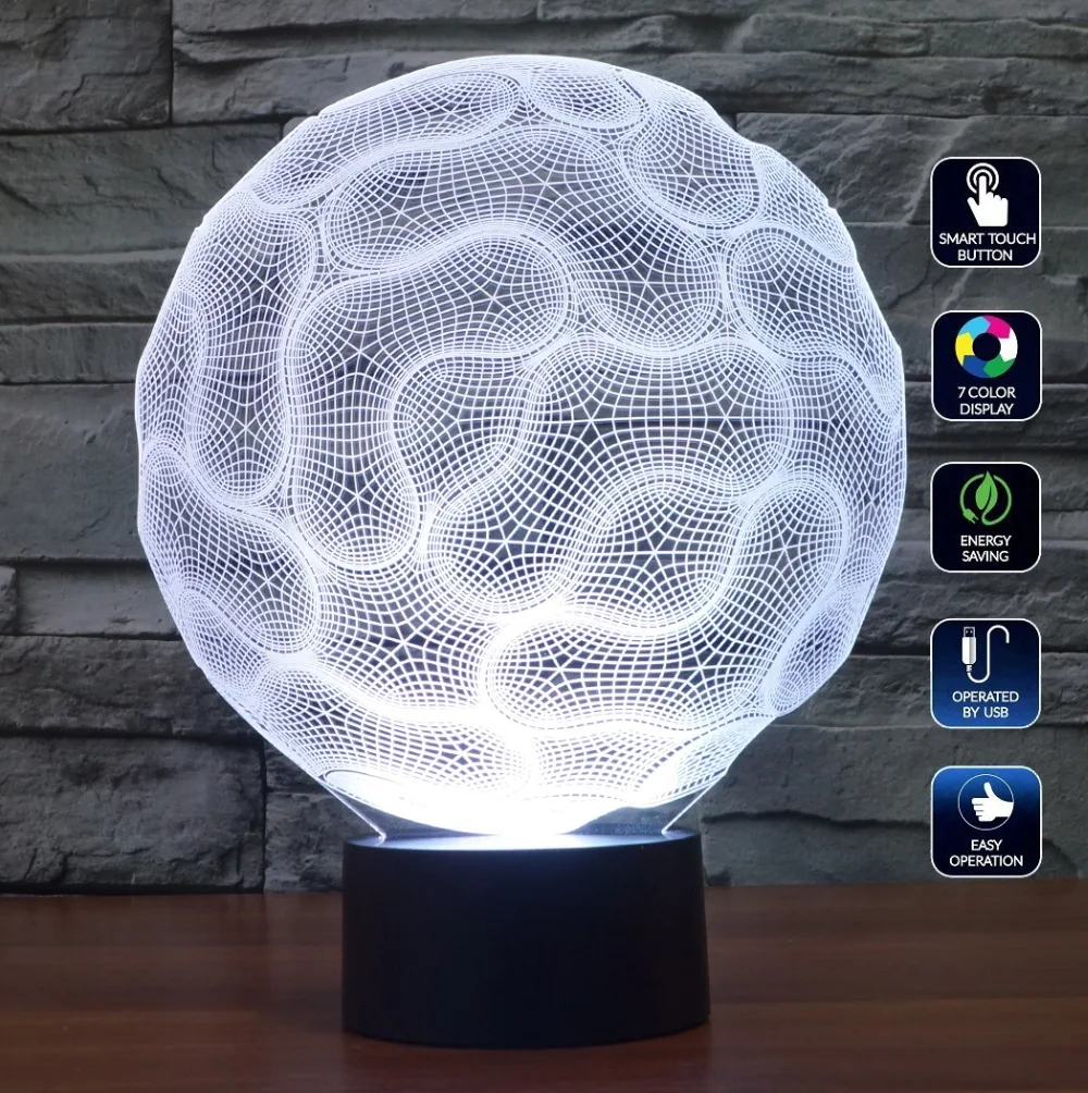 Free Shipping 3D DECOR brain shape LED nights light as a gift for doctor | Освещение