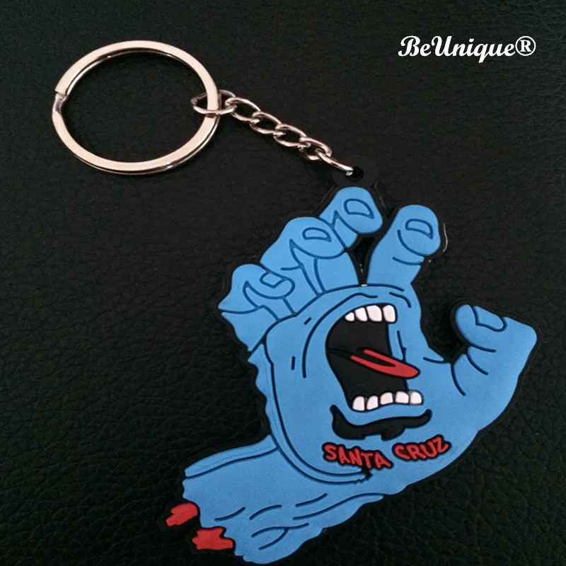 Брелок для ключей из ПВХ в стиле аниме Санта Круз визжащая брелок маленькие