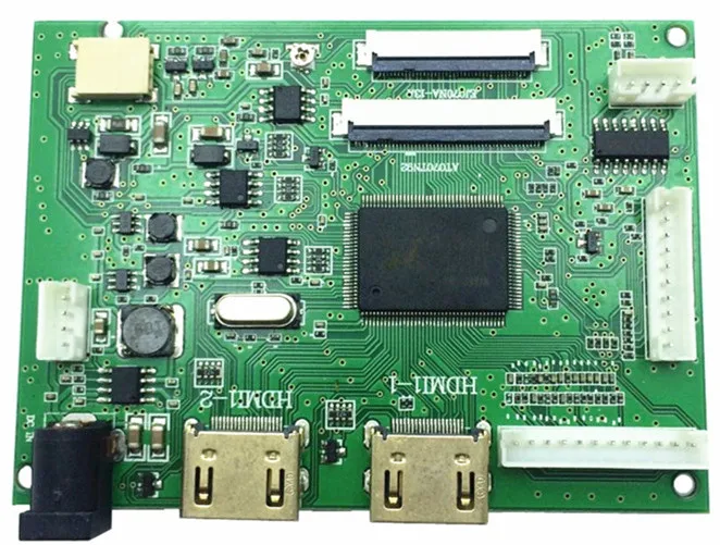 7 дюймов 1024*600 TFT матрица дисплей экран ips lcd HD монитор 50 контактов ttl контроллер драйвер платы два HDMI 2 для raspberry pi 3