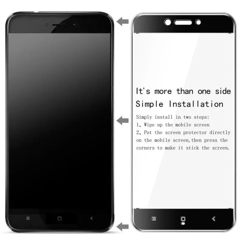 Закаленное 3d стекло с полным покрытием для Xiaomi redmi 4x Redmi 4X стеклянная Защитная