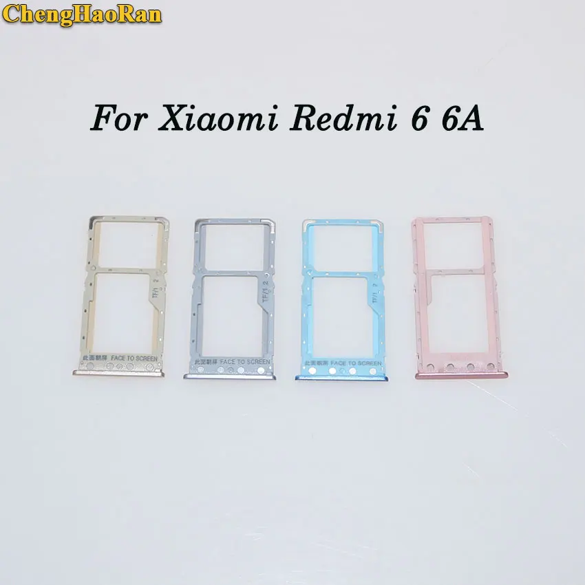 Лоток для SIM карты ChengHaoRan разъем держателя xiaomi redmi 5 5A PRO PLUS 6 6A PRO|Соединители| |